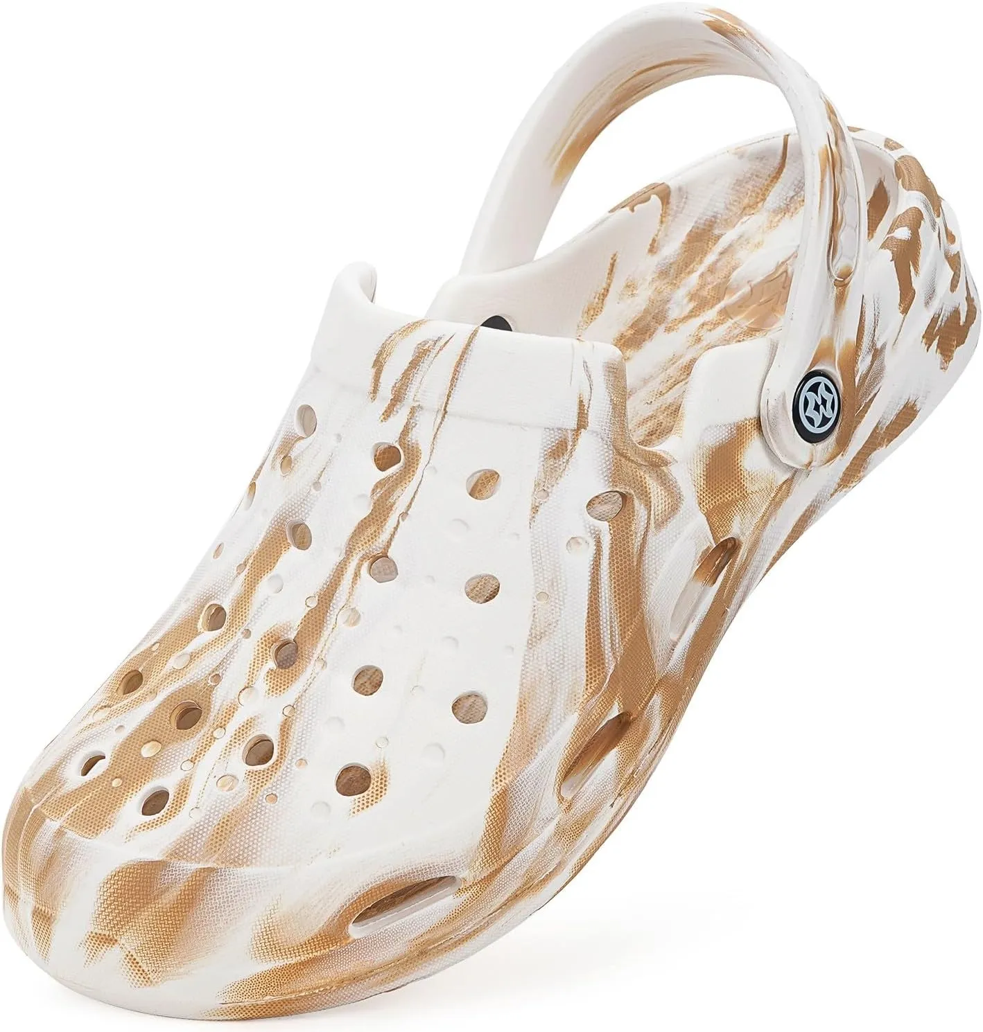 Mens Womens Garden Clogs Shoes with Arch Support Unisex Gardening Slip on Sandals Beach Slippers Shoes Tie-Dye Clog