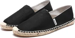 Mintzice Men's Solid Comfortable Slip on Canvas Espadrilles Flat