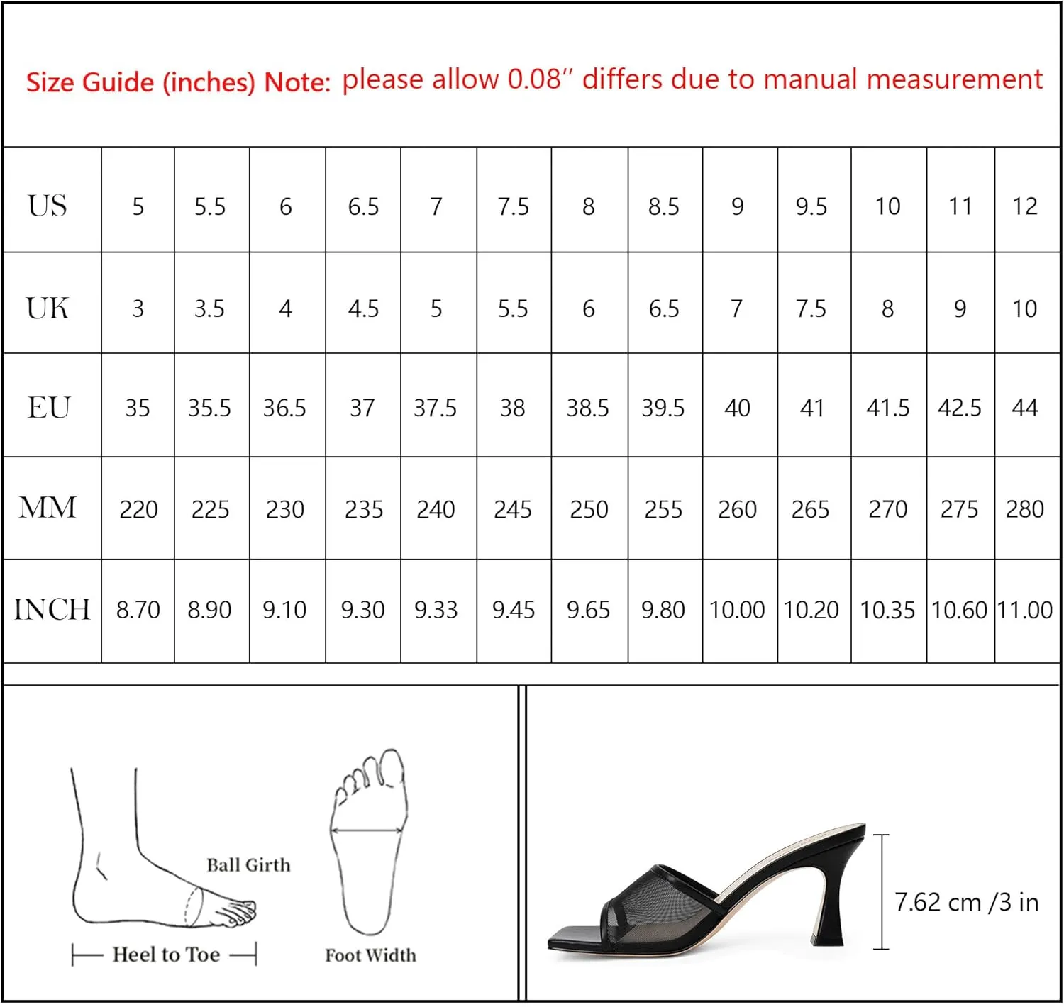 Modatope Womens Heeled Sandals Open Square Toe Heels Chunky Block Heel Slip On Sandals for Women