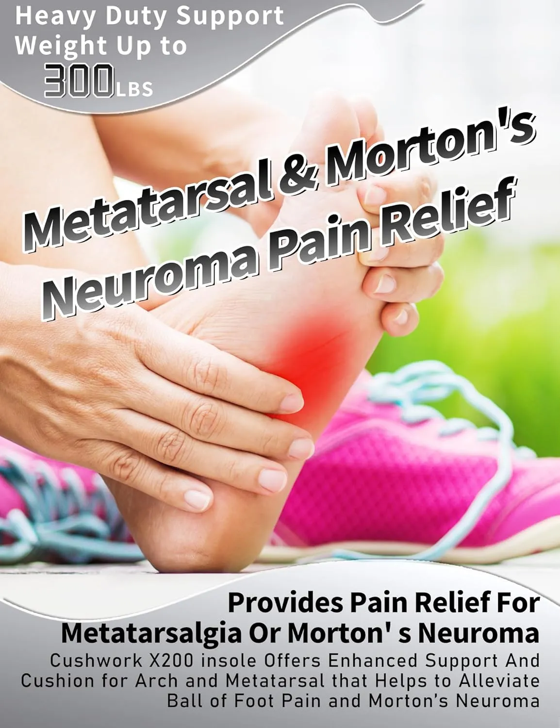 Morton's Neuroma Shoe Inserts for Metatarsalgia,Ball of Foot Pain,Plantar Fasciitis,Metatarsal Pain Relief Orthotic Insoles,Arch Support Shoe Insoles for Man Women-D