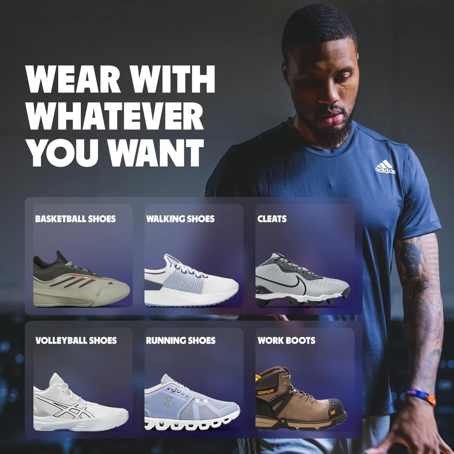 MOVE Game Day - All-Purpose Support Insoles - Plantar Fasciitis, Running, Shock Absorption, Flat Feet, Arch Support, Basketball, Active Lifestyle, Walking and Athletics (M 5-5.5 / WM 6.5-7)