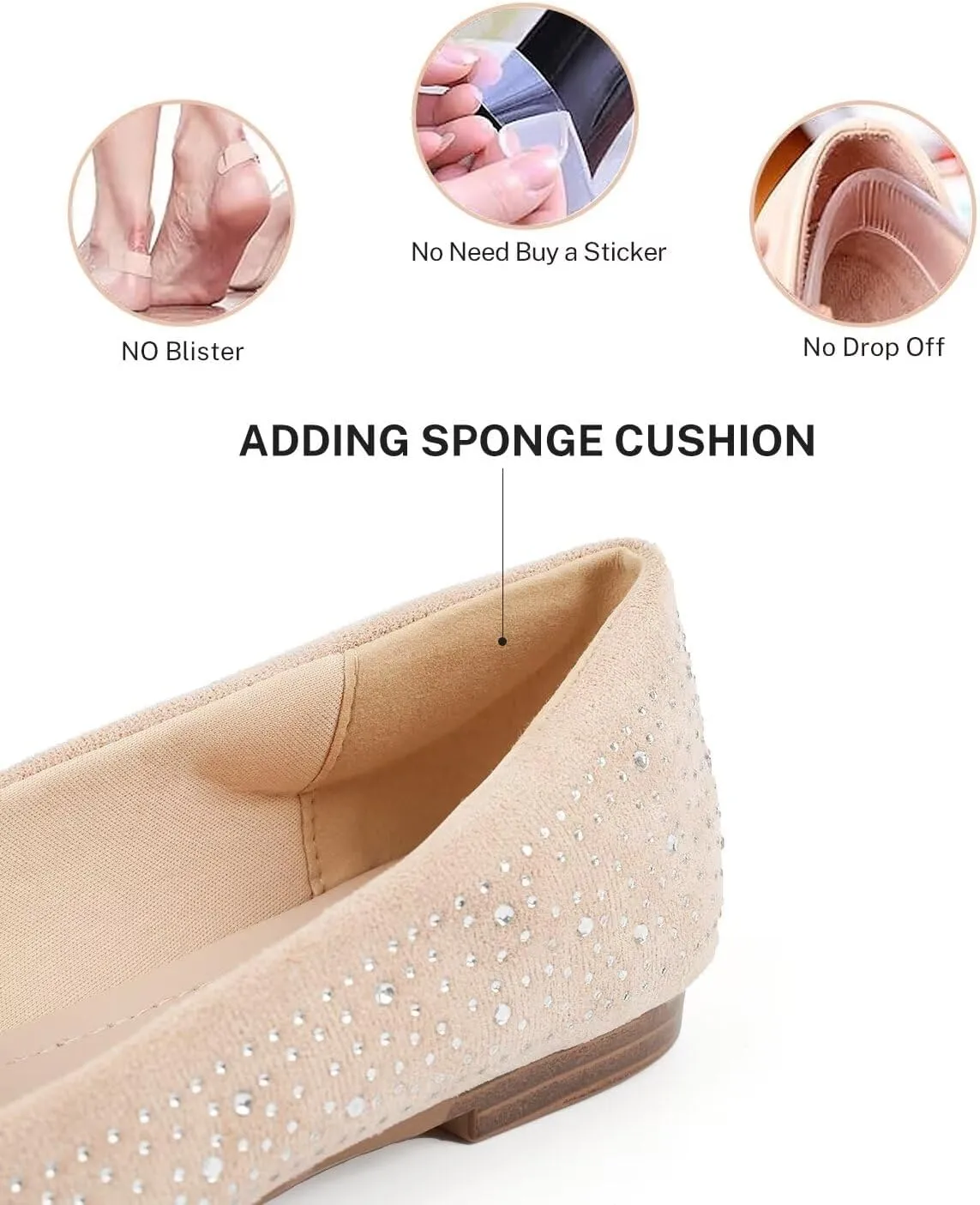 MUSSHOE Flat Shoes Women Comfortable Slip on Women's Flats