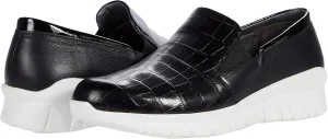NAOT Footwear Women's Titan Slip On Shoe Black Croc Lthr Combo 10 M US