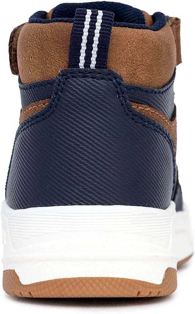 Nautica Kids High Top Basketball Sneakers – Toddler/Little Kid Fashion Boots, Comfortable Athletic Walking Shoes for Boys and Girls