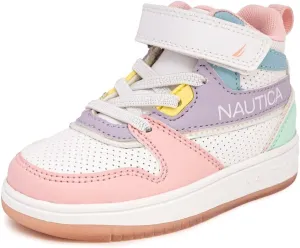 Nautica Kids High Top Basketball Sneakers – Toddler/Little Kid Fashion Boots, Comfortable Athletic Walking Shoes for Boys and Girls