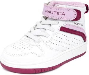 Nautica Kids High Top Basketball Sneakers – Toddler/Little Kid Fashion Boots, Comfortable Athletic Walking Shoes for Boys and Girls