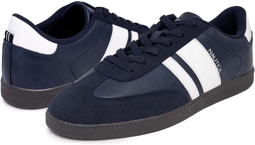 Nautica Men's Classic Lace-Up Low Top Fashion Sneaker Loafer - Stylish and Comfortable Casual Shoe