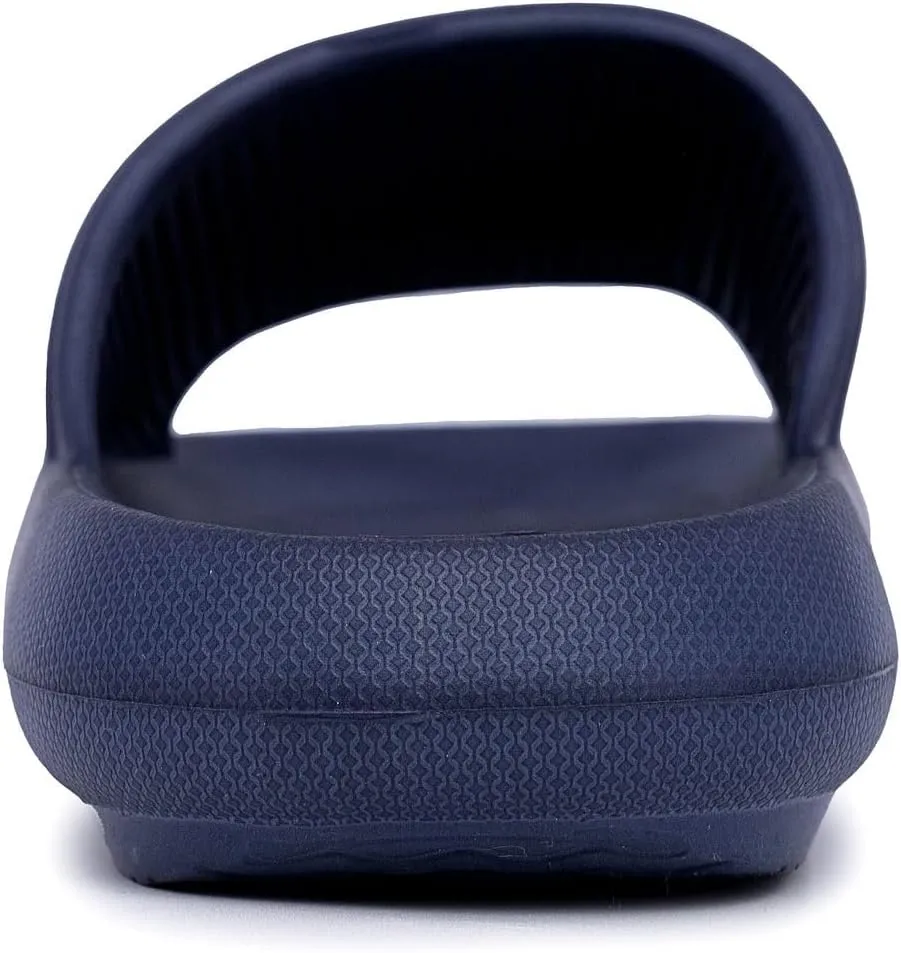 Nautica Men's Cushioned Slip-On Shower Slides – Lightweight EVA Foam Athletic Sandals for Pool, Beach, Gym, and Casual Wear