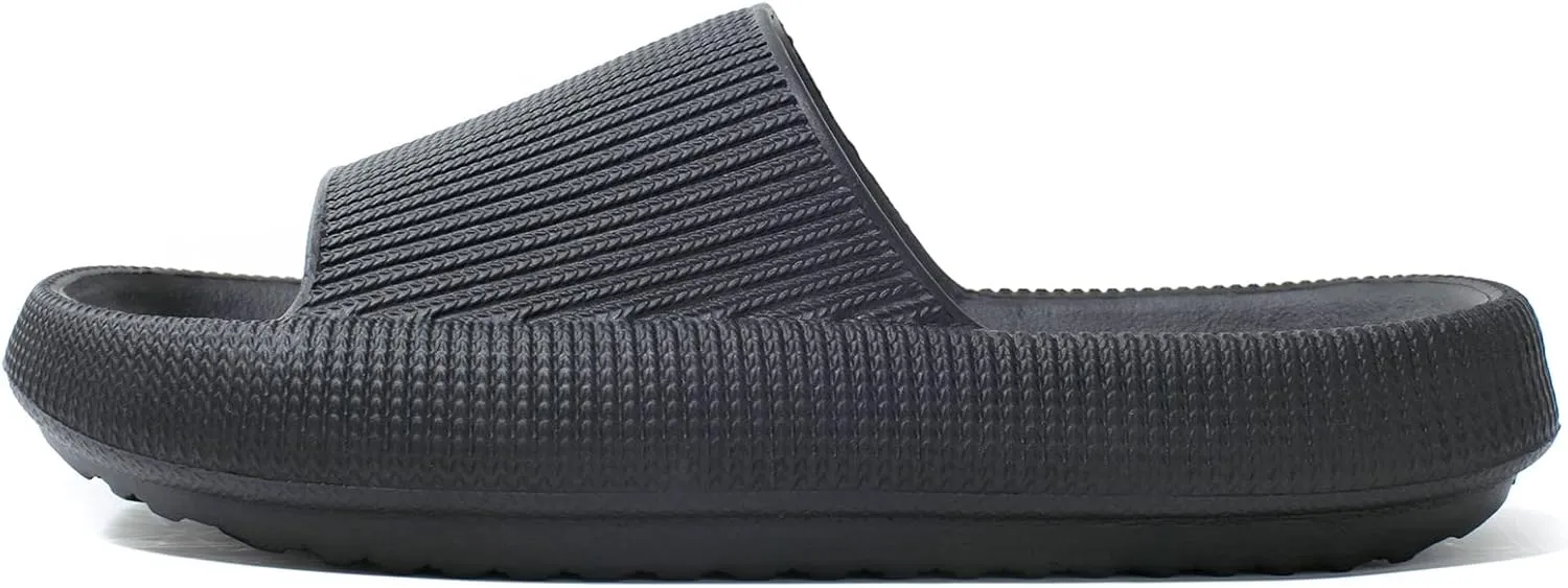 NewDenBer Cloud Slides Slippers for Women and Men Soft Cushioned Thick Sole Shower Bathroom Indoor Outdoor House Slide Sandals