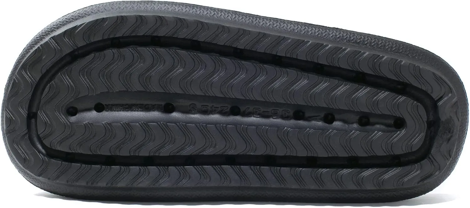 NewDenBer Cloud Slides Slippers for Women and Men Soft Cushioned Thick Sole Shower Bathroom Indoor Outdoor House Slide Sandals