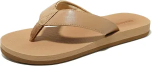NewDenBer Women's Comfortable Flip Flops Lightweight Arch Support Summer Thong Sandals