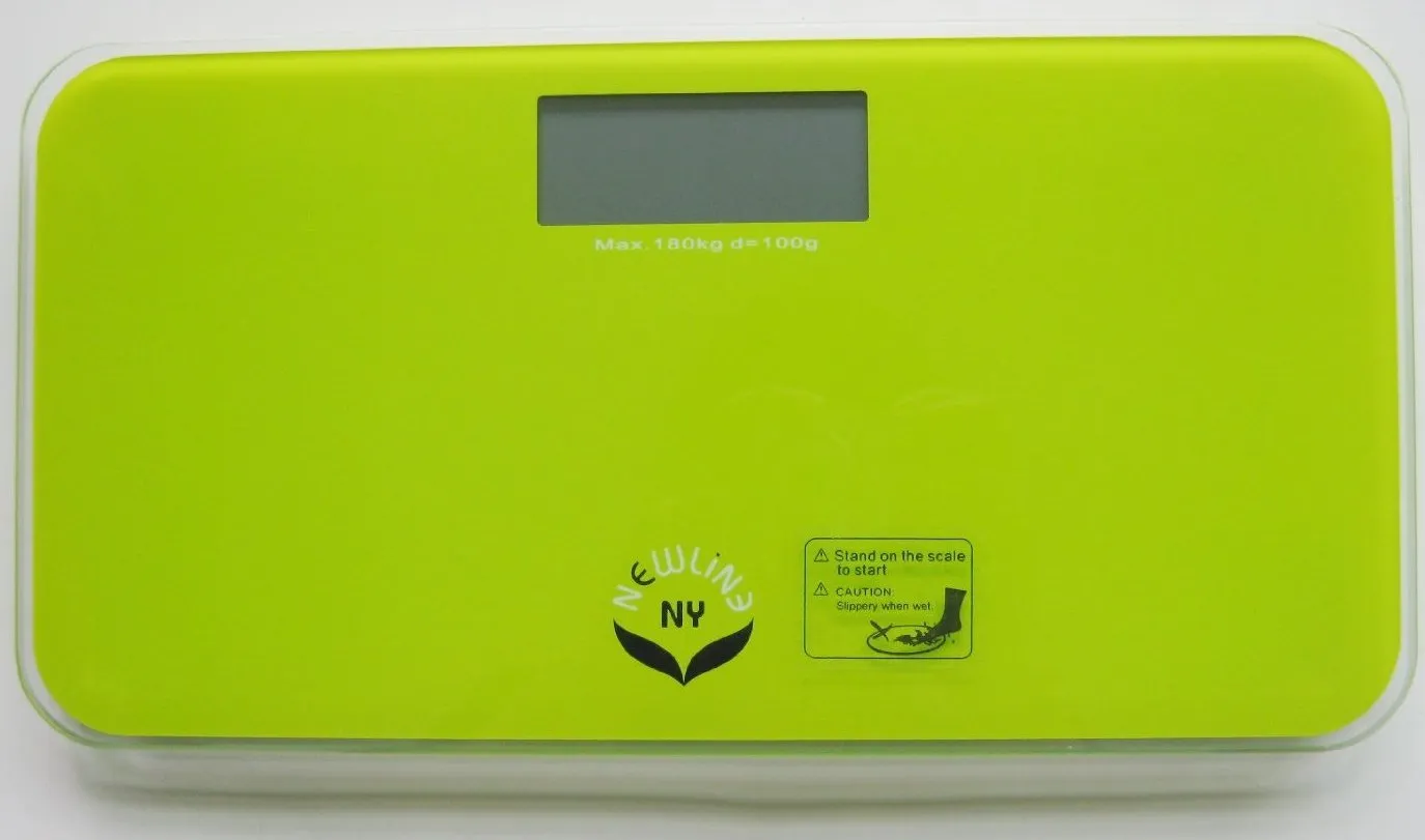 NewlineNY Green Mini Bathroom Travel Scale with Protection Sleeve, SBB0719MLG 101BG