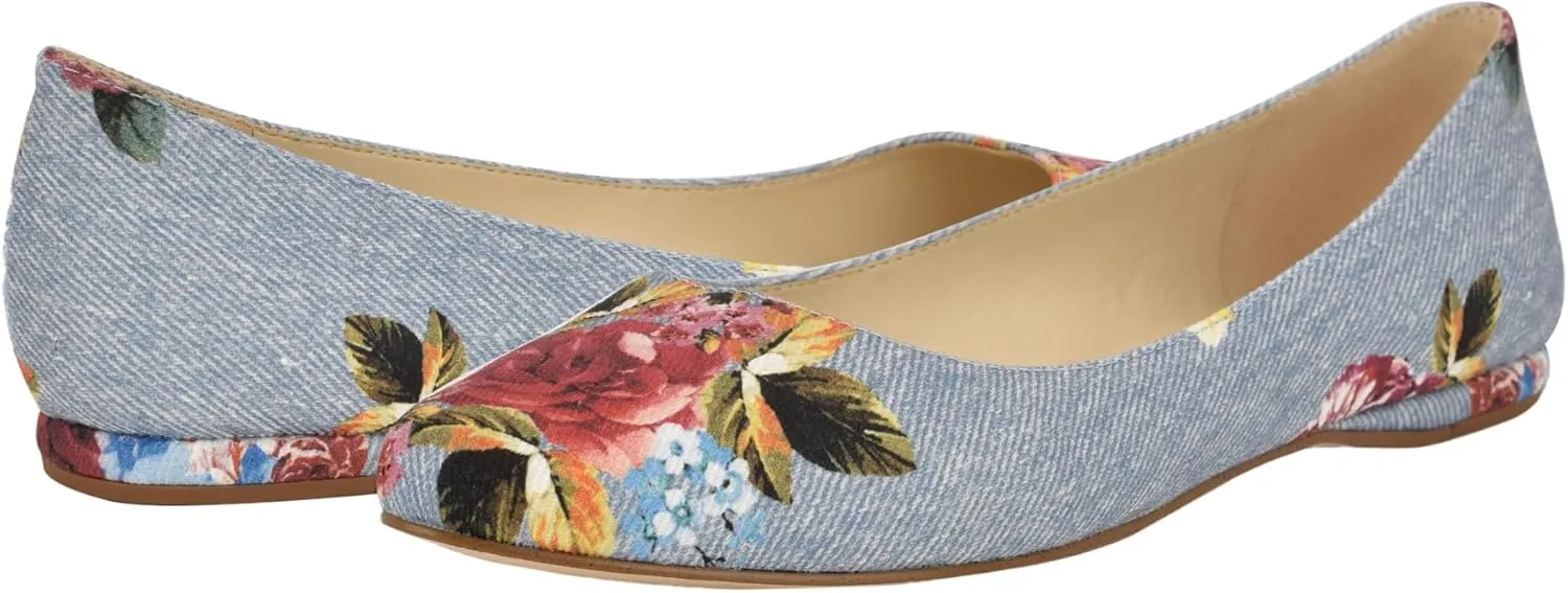 Nine West Women's Speakup Pointy Toe Slip-On Ballet Flat