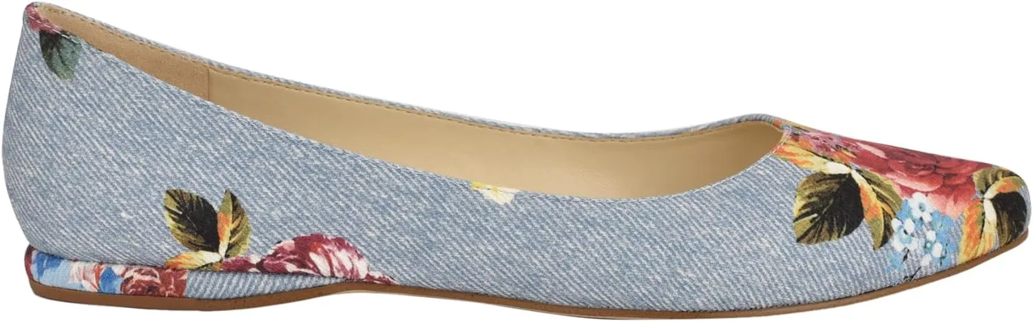 Nine West Women's Speakup Pointy Toe Slip-On Ballet Flat