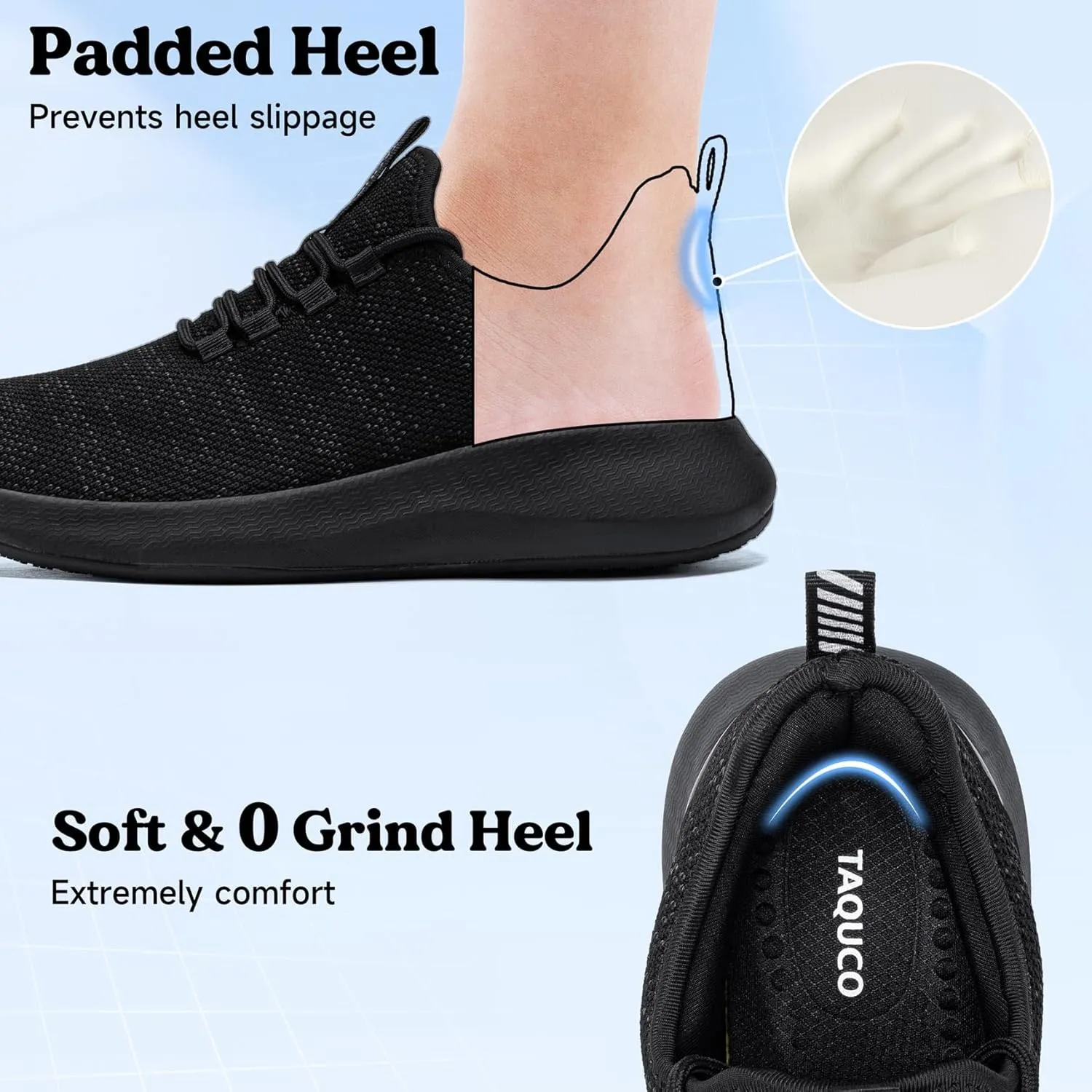 Non Slip Work Shoes Women Slip On Sneakers Slip Resistant Slip On Shoes Womens Zapatos Antideslizantes para Mujer Food Service Chef Restaurant, Charcoal Grey US 5-11