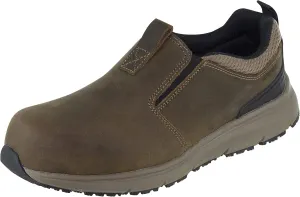Northside Men's Thomason Nano Toe Slip On Work Shoe (Wide) Medium Brown 10.5 2E US