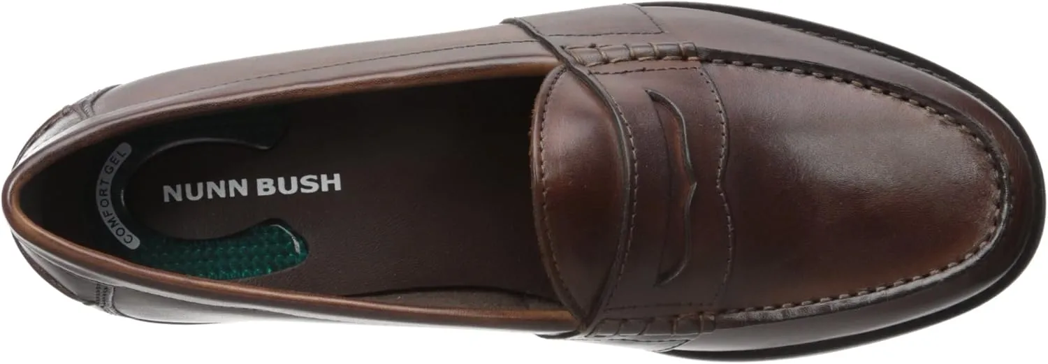 Nunn Bush Men's Noah Penny Loafer Dress Casual Slip On Shoe