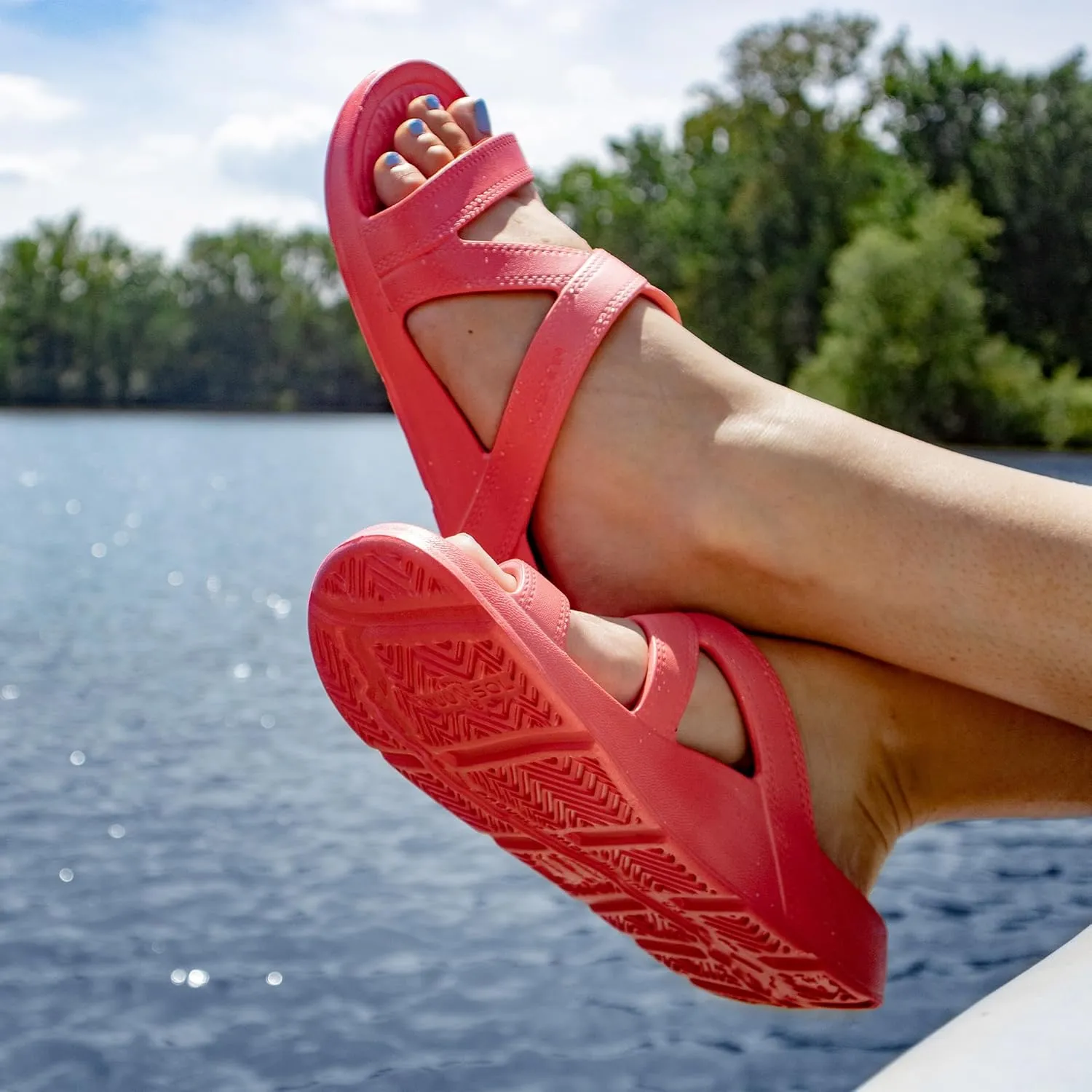 NUUSOL Women Hailey Slide, Lightweight EVASOL Foam Footwear