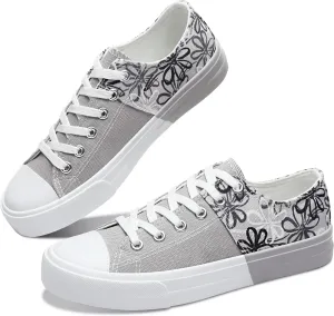 Obtaom Unisex Canvas Shoes Low Top Fashion Sneakers Slip on Walking Shoe