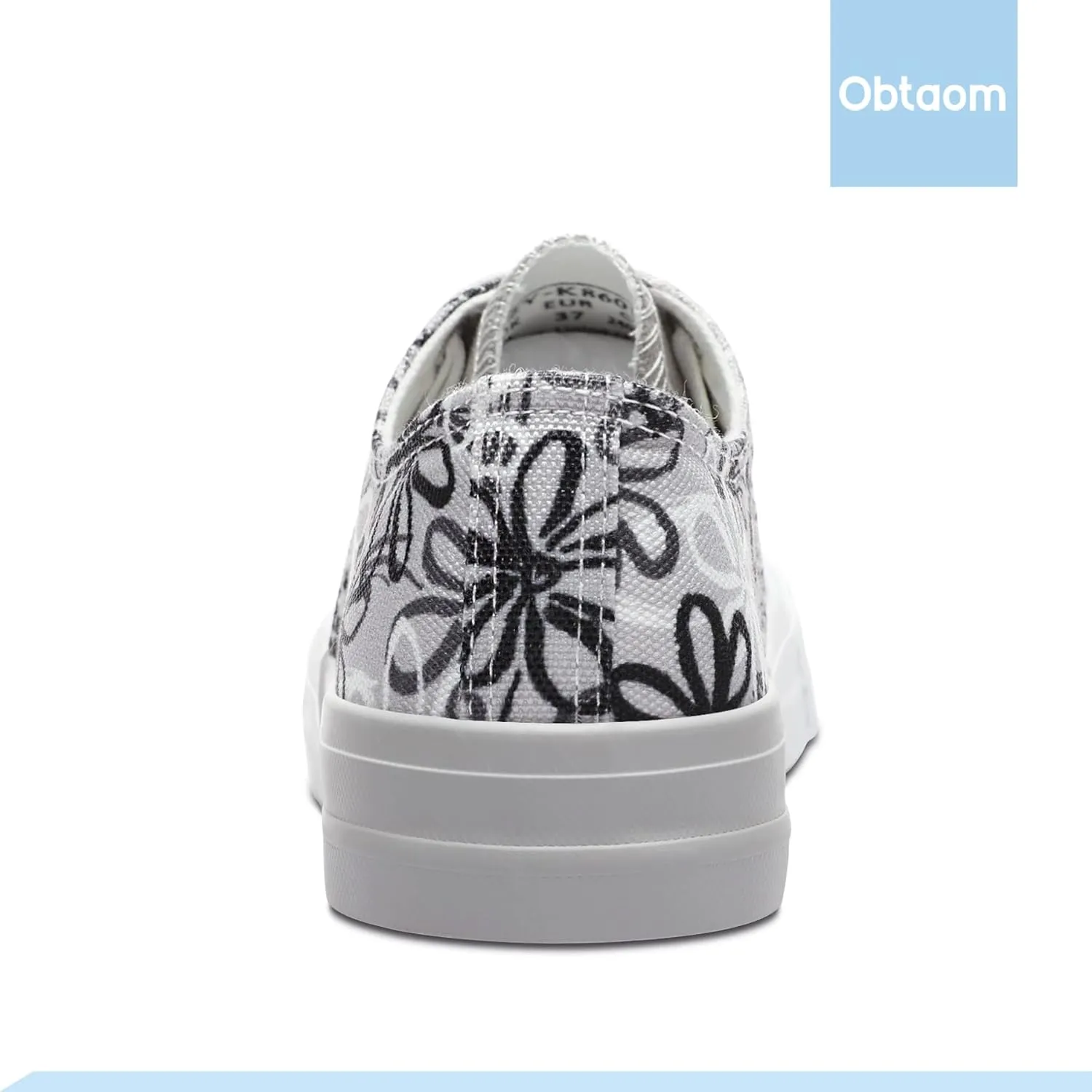 Obtaom Unisex Canvas Shoes Low Top Fashion Sneakers Slip on Walking Shoe
