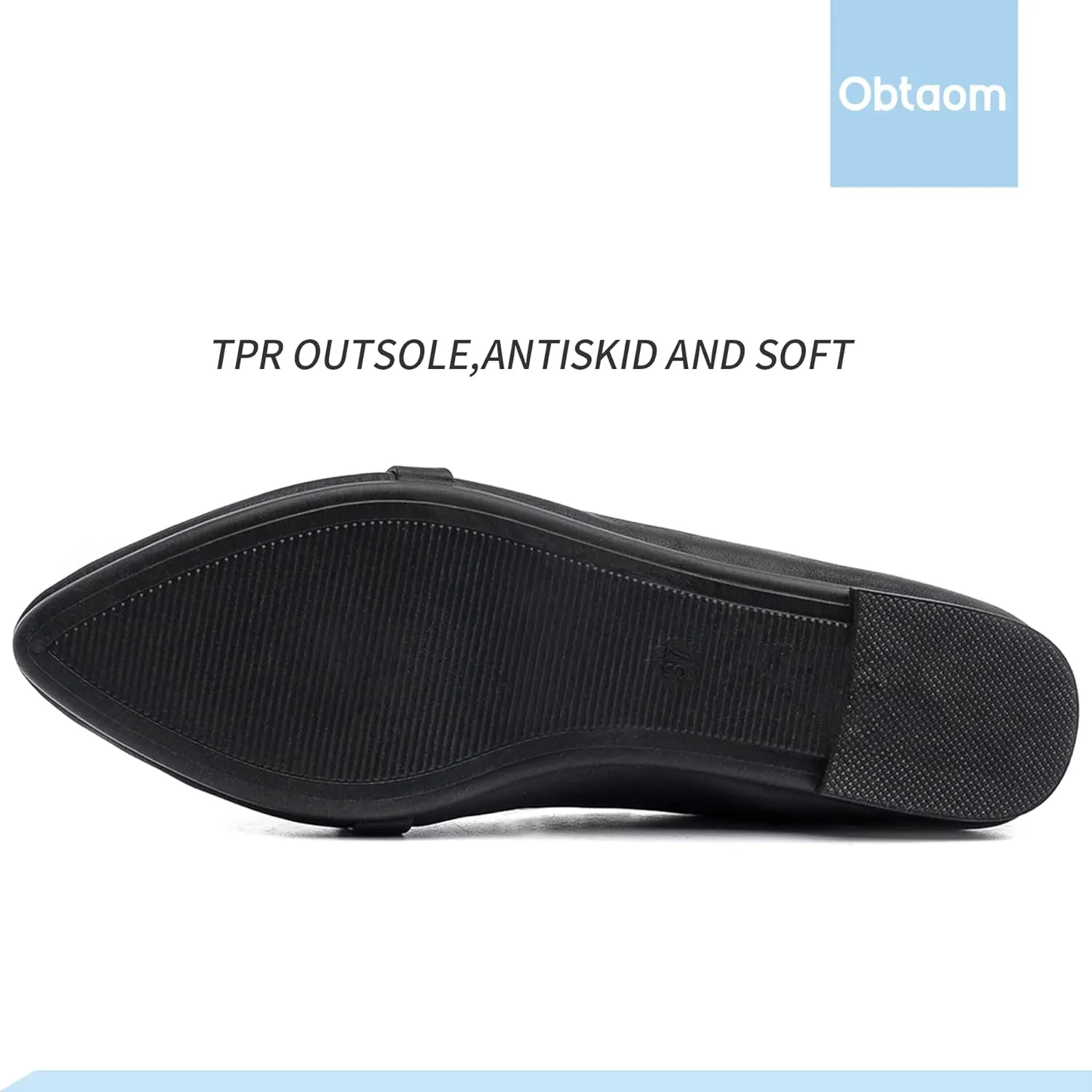 Obtaom Women's Pointy Toe Loafer Flat Comfortable Faux Suede Work Shoes,Cute Penny Loafer Slip On Ballet Flat