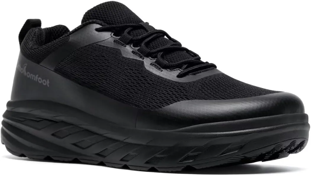 OrthoComfoot Men's Orthopedic Diabetic Wide Walking Shoes: Comfortable Casual Arch Support Plantar Fasciitis Fashion Sneakers, Work Tennis Orthotic High Arch Swollen Feet Shoes for Foot Heel Pain