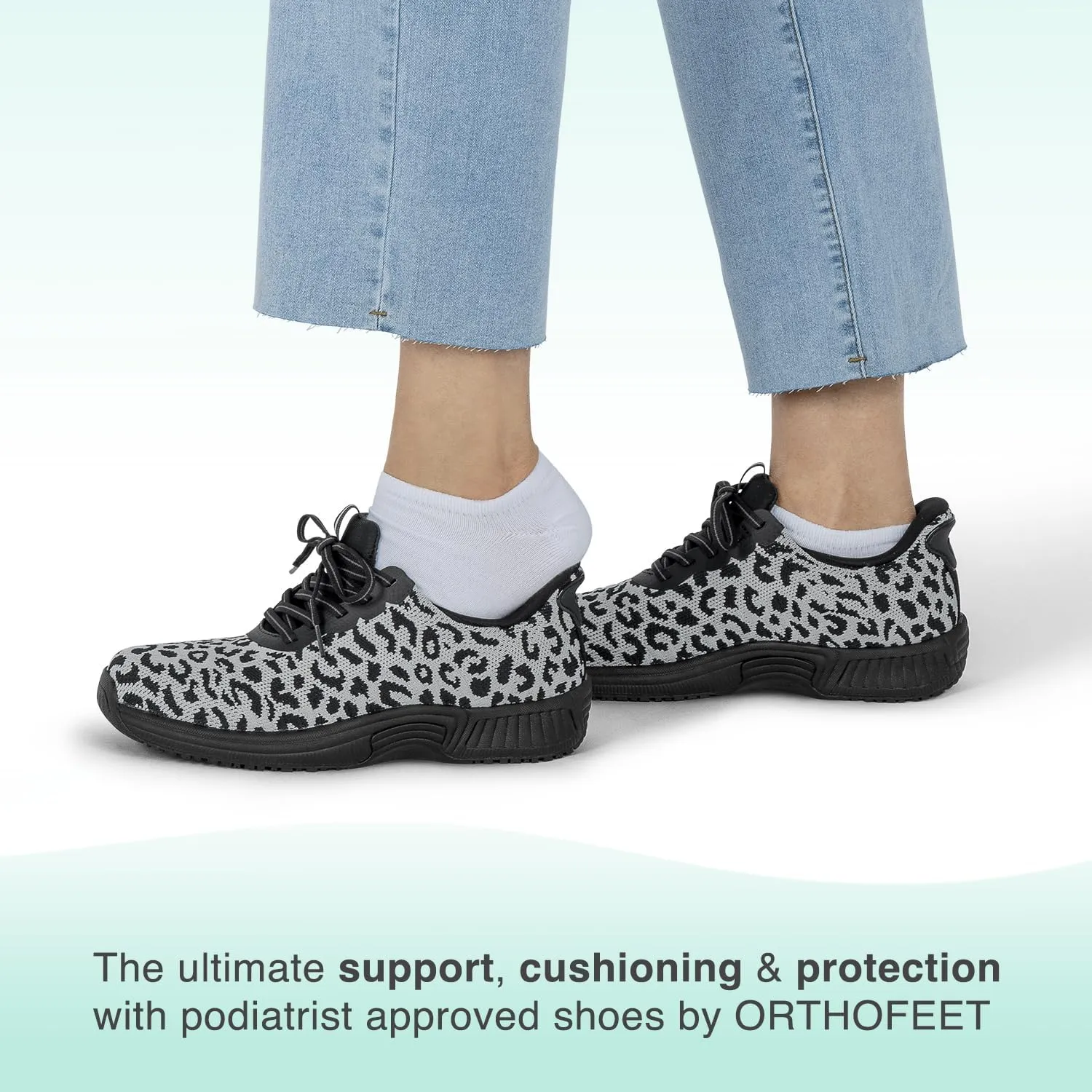 Orthofeet Women's Orthopedic Knit Kita Hands-Free Sneakers