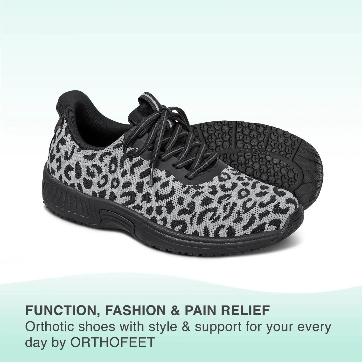 Orthofeet Women's Orthopedic Knit Kita Hands-Free Sneakers
