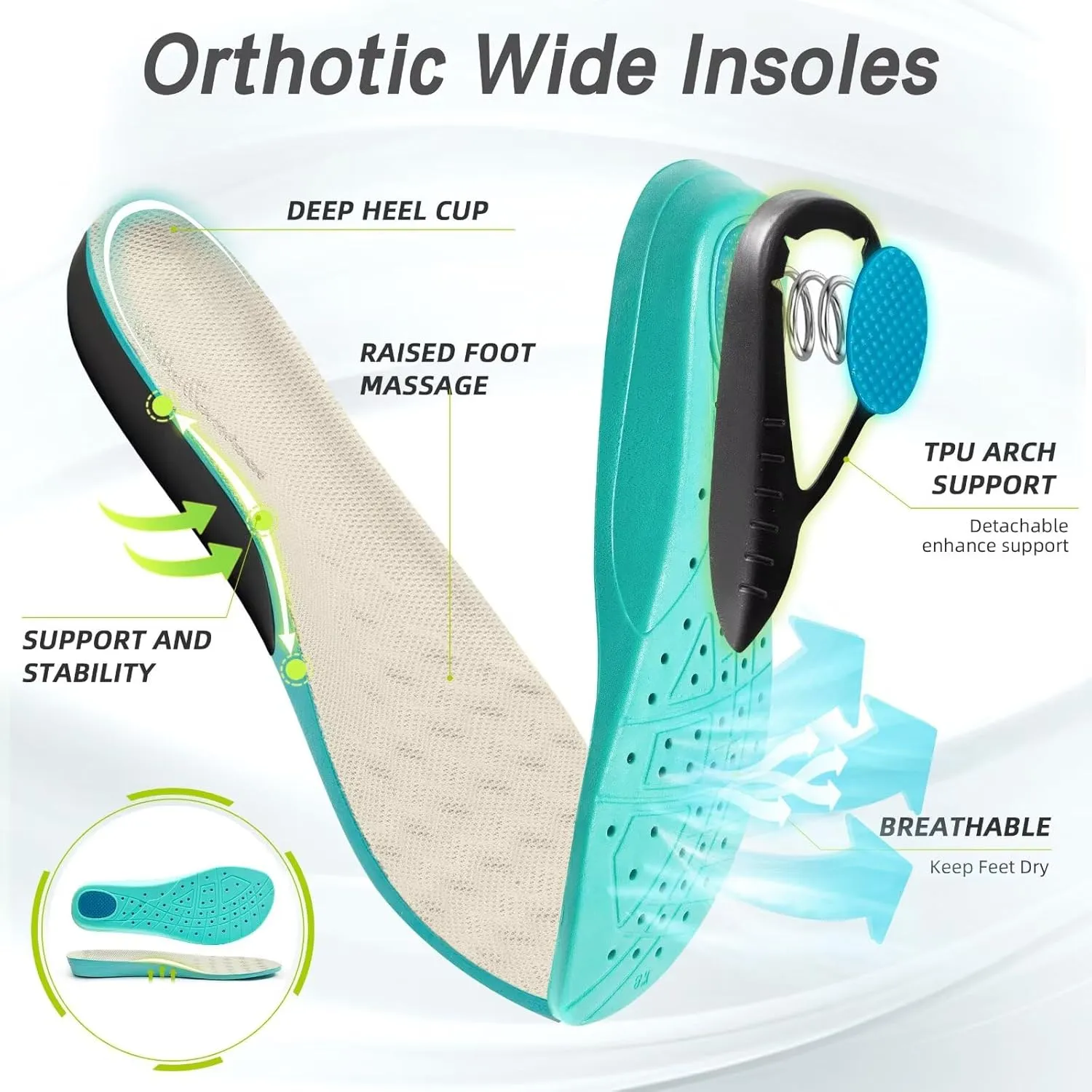 Orthopedic Shoes for Men Diabetic Wide: Comfortable Casual Arch Support Plantar Fasciitis Fashion Sneakers, Work Tennis Orthotic High Arch Swollen Feet Walking Shoes for Foot Heel Pain