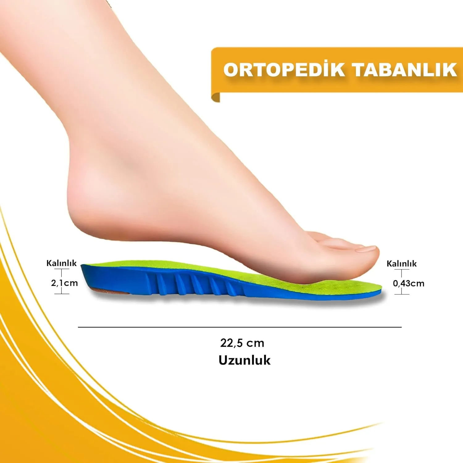 Ortosole Memory Foam Gel Insoles – Orthopedic Comfort Inserts for Men & Women – Soft Massaging Arch & Heel Support – Ideal for Walking, Standing & Daily Use (Men's 7-12)