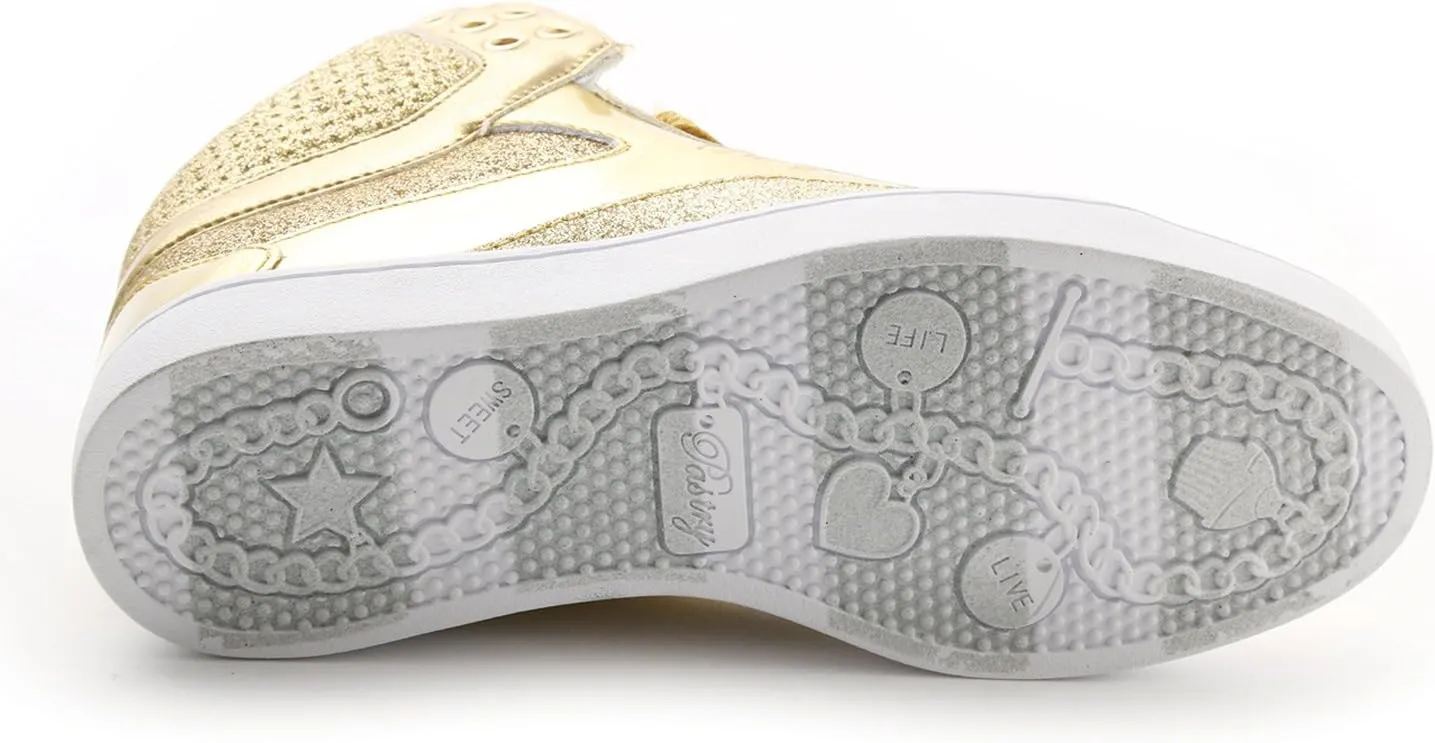 Pastry Pop Tart Glitter High-Top Sneaker & Dance Shoe for Women