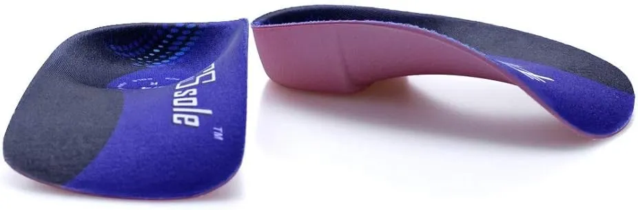 PCSsole 3/4 Orthotics Shoe Insoles High Arch Supports Shoe Insertsfor Plantar Fasciitis, Flat Feet, Over-Pronation, Relief Heel Spur Pain (XL:Men9-11/Women10-12)