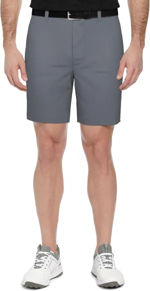 PGA TOUR Men's 8" Solid Performance Pull-on Golf Shorts with Stretch Waistband, Moisture-Wicking, Sun Protection