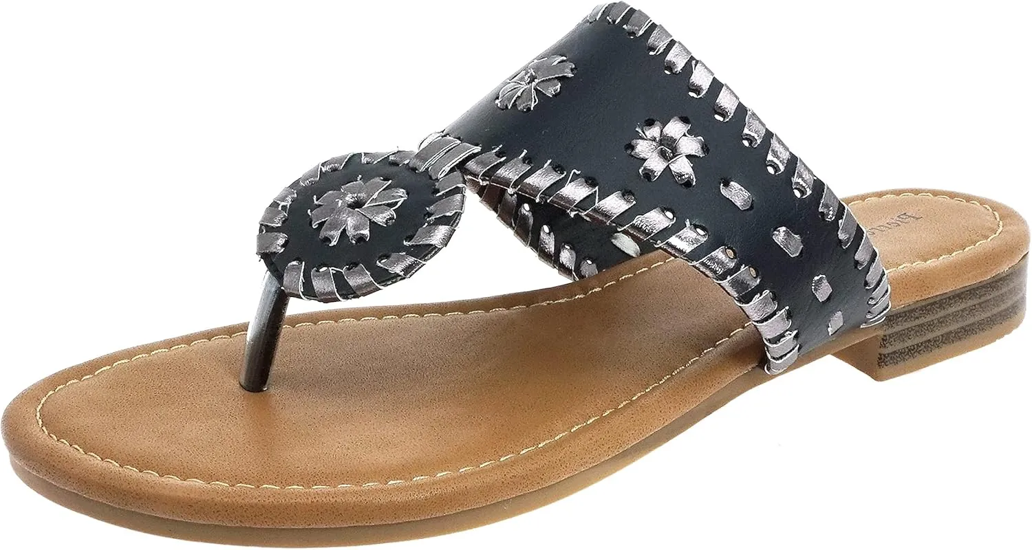 Pierre Dumas Women's Rosetta Slip-on Sandals