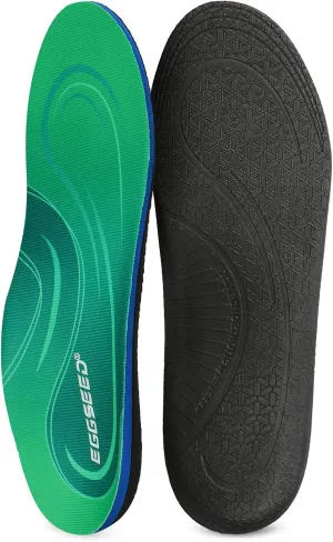 Plantar Fasciitis Insoles, High Arch Support Orthotic Shoe Inserts, Relieve Foot Pain and Flat Foot,Arch Pain Relief(Men 11-12.5/Women 12-13.5, Green)