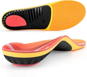 Plantar Fasciitis Insoles Men Women,Arch Support Inserts,Pain Relief Orthotics for Flat Feet,High Arch,Foot Pain - Work Boot Shoe Insoles for Standing All Day,Comfort,Shock Absorbing