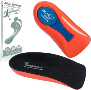 Plantar Fasciitis Relief Arch Support Shoe Inserts for Women and Men, Heel Cup for Heel Pain Relief, Achilles Tendonitis Relief and Max Anti-Shock, Heel Pads for Heel Spur Relief and Heel Lift