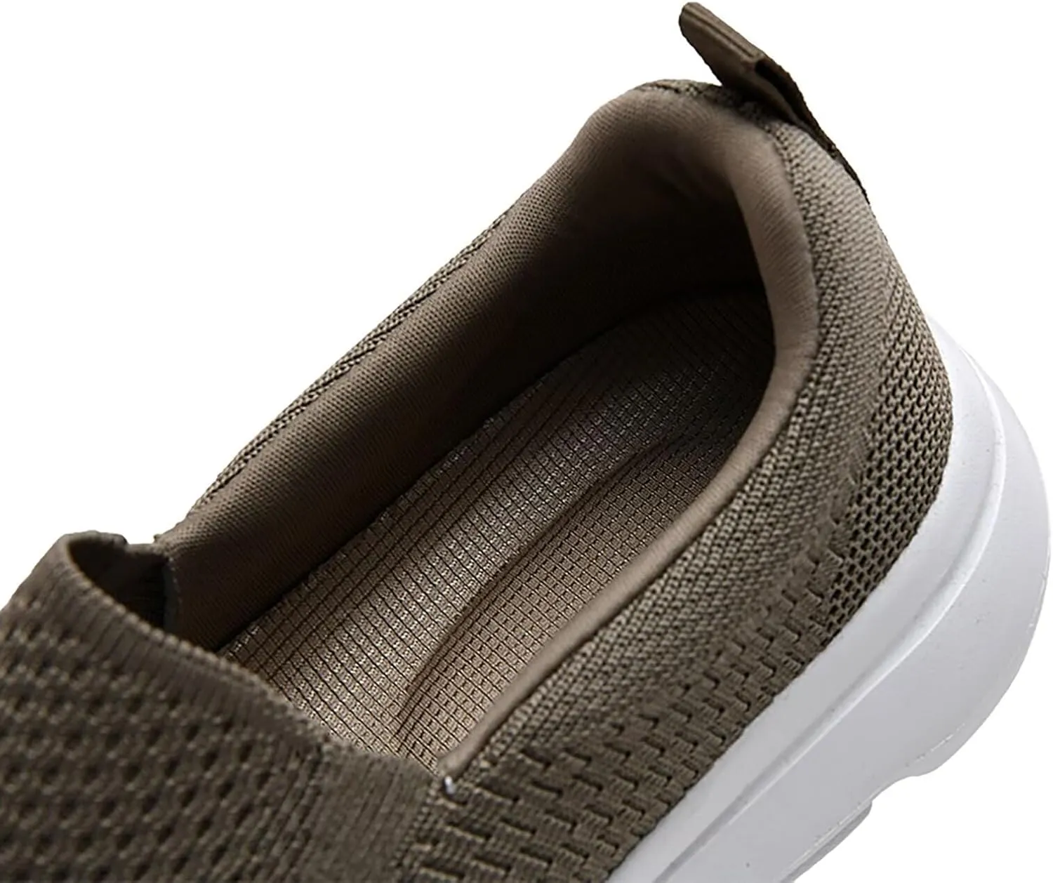 poemlady Men's Casual Slip on Walking Loafer Shoes -Mesh Tennis Work Sneakers