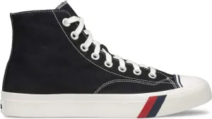 PRO-Keds Men's Royal Hi Lace Up Fashion Sneaker, Black Canvas, 4