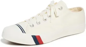 PRO-Keds Men's Royal Lo Lace Up Fashion Sneaker, White Canvas, 5.5