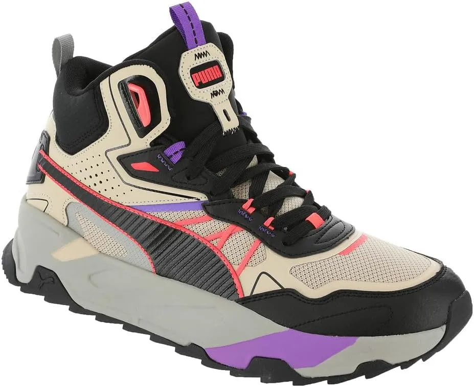 PUMA Trinity Mid Hybrid Mens Sneaker 85 DM US GranolaBlackCoral Beige, Grey