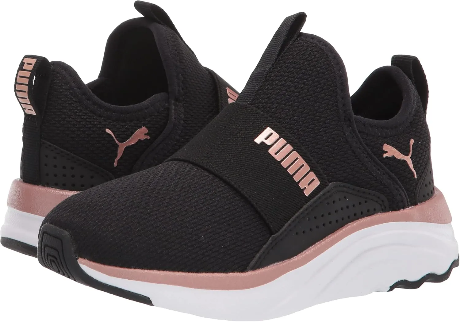 PUMA Unisex-Child Softride Sophia Slip on Running Shoe