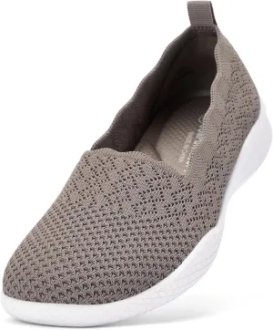 Puxowe Women's Casual Slip on Walking Shoes-Lightweight Knit Loafer