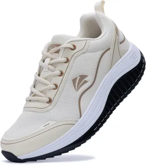 QAUPPE Men's Shoes Walking Arch Support Orthotic Sneakers Plantar Fasciitis Wide Tennis Shoes for Heel and Foot Pain Relief