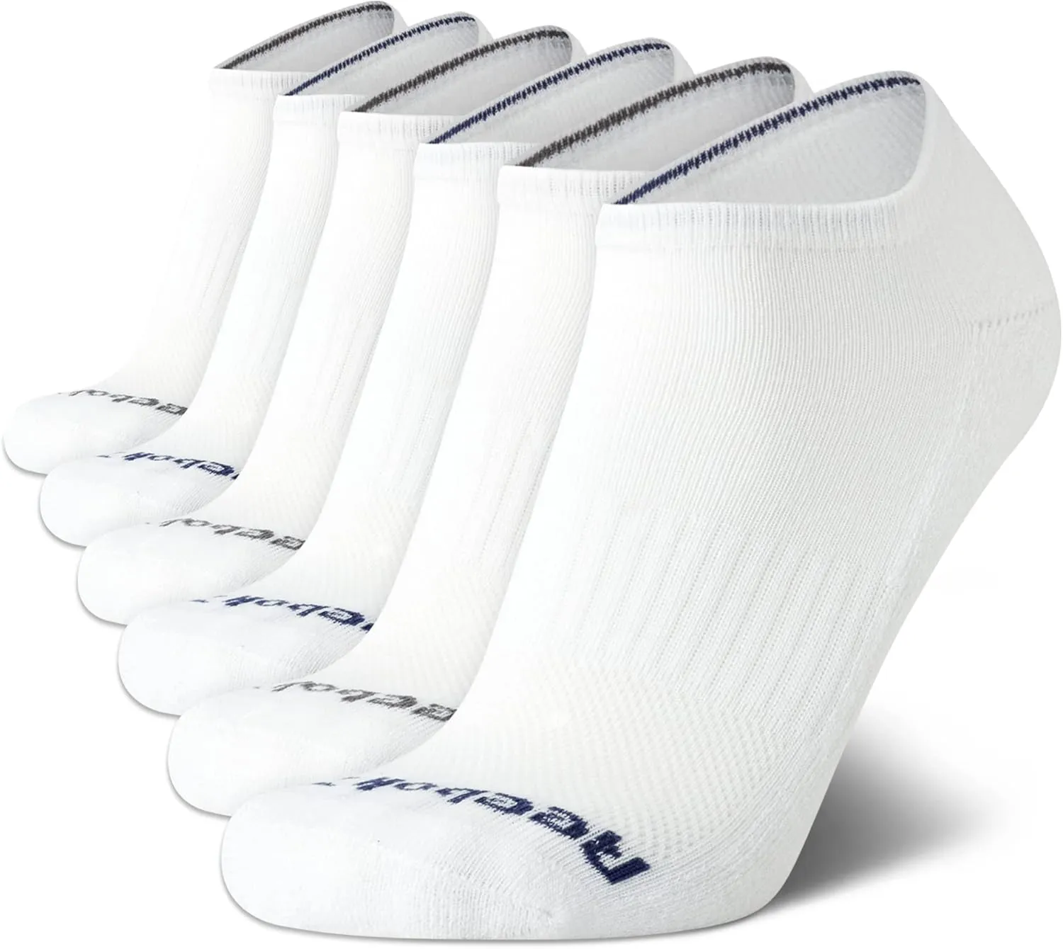 Reebok Men’s Low Cut Socks – 6 Pack Basic Cushion Low Cut No Show Socks for Men - Men's Athletic Socks (Size: 6-12.5)
