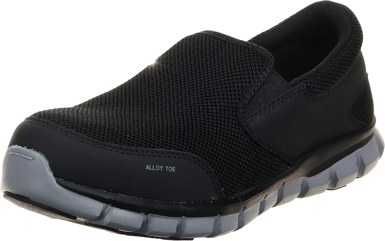 Reebok Men's Rb4037 Sublite Cushion Work Safety Athletic Slip-on Alloy Toe Shoe Black