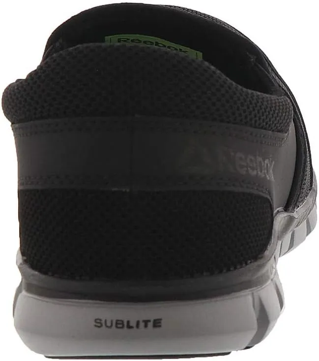 Reebok Men's Rb4037 Sublite Cushion Work Safety Athletic Slip-on Alloy Toe Shoe Black