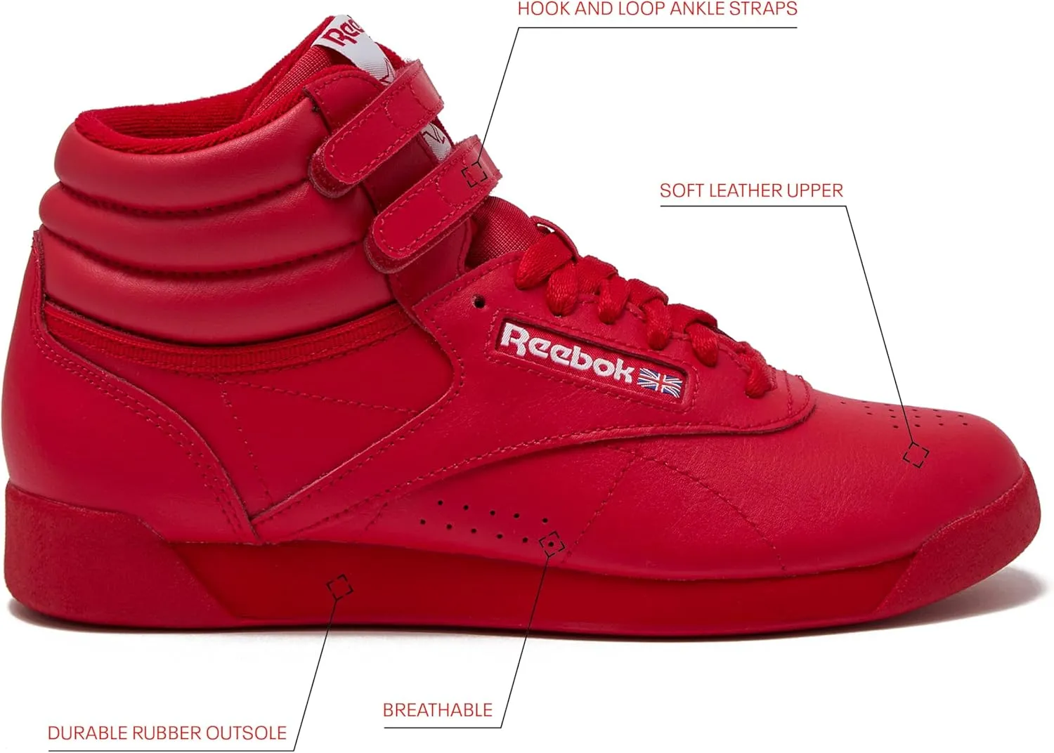 Reebok Women's Freestyle Hi High Top Sneaker