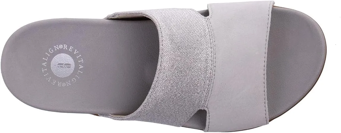 REVITALIGN Women's Dawn Shimmer Slide Sandal