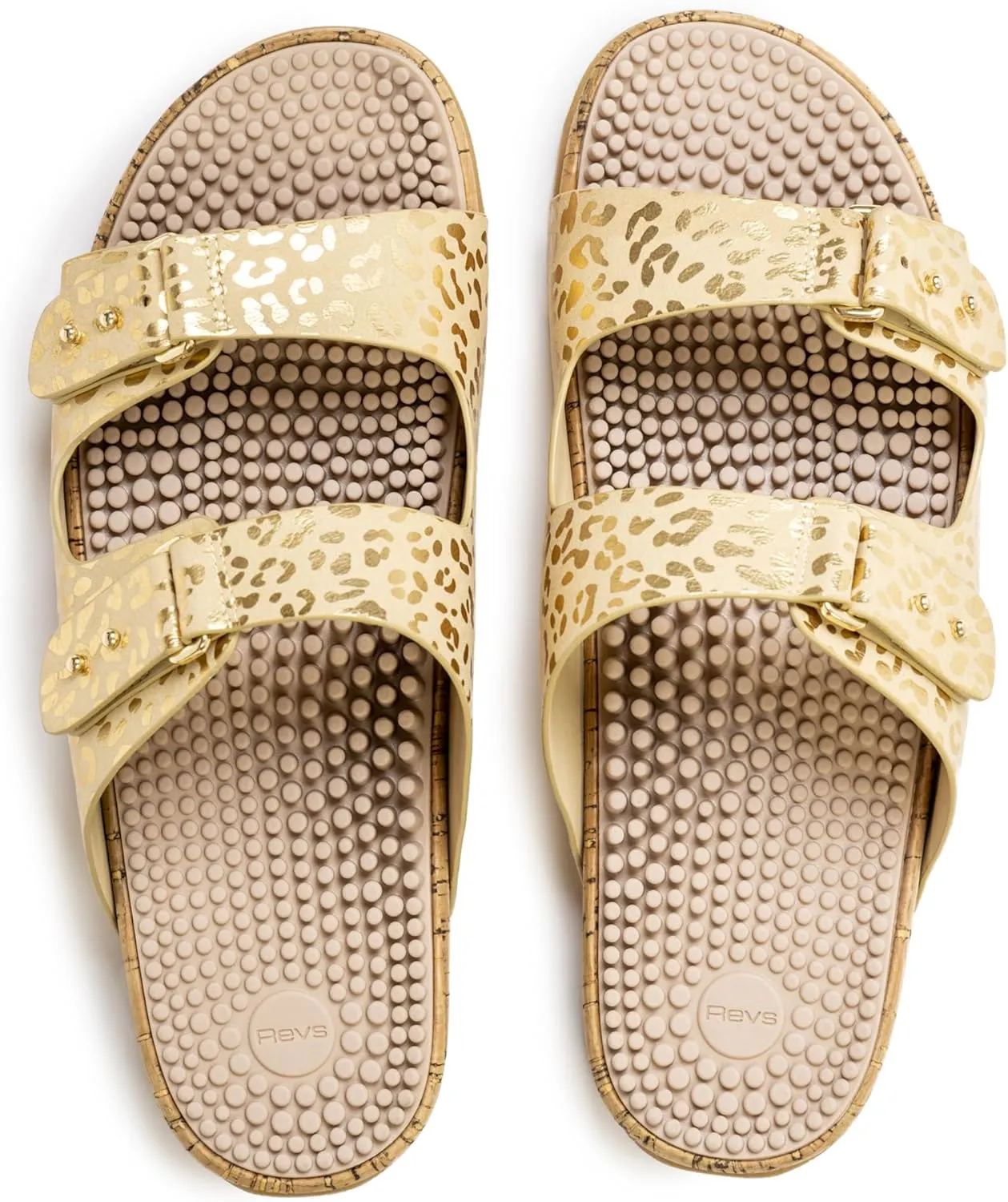 Revs Premium Reflexology & Acupressure Massage Sandals, Adjustable Strap, Cushion Comfort, Arch Support.